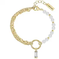 Yokoamii Armband goudgeel / parelwit