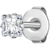 True Rebels Oorbel zilver / transparant