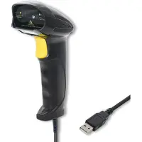 Qoltec Laserscanner 1D | USB | Zwart.