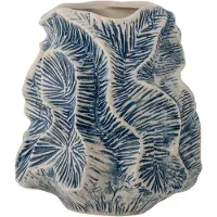 Bloomingville Creative Collection - Guxi Vaas H19,5 cm - Blauw Steengoed
