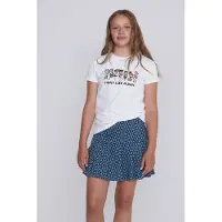Coolcat T-shirt License Tokyo Fight Like A Girl Wit Meisjes Katoen Ronde hals - maat 158/164