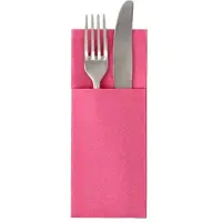 Papstar Bestekservetten ROYAL Collection 40 x 30 cm FSC bestekzakjes fuchsia/rose. (50 stuks)