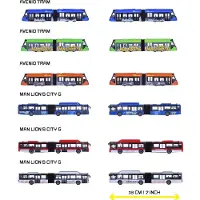 Majorette City Bus MAN + Avenio Tram, 6-sort.