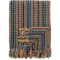 Bloomingville Plaid Lazzario blauw 160x130cm