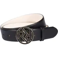 Roeckl Riem 'LOGO' zwart