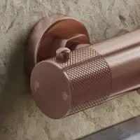 Saniclear Copper Curved omstelknop voor opbouw thermostaatkranen (SK38377, SK22978 en SK22982)