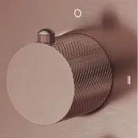 Saniclear Copper Curved omstelknop voor inbouw thermostaatkranen (SK21429 en SK79844)