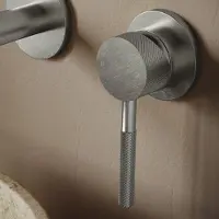 Saniclear Exclusive Curved hendel voor inbouw wastafelkraan en staande badkraan (SK21866 en SK22983)