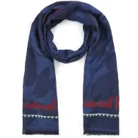 Codello Sjaal crème / blauw / bordeaux