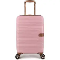 Decent STELLA Handbagage koffer 55x35x20 cm- Handbagage trolley 35 liter- Lichtgewicht koffer - Reiskoffer - Veilig TSA Cijferslot – Spinner handbagage 55 cm – Oud Roze