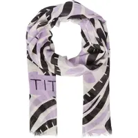 Comma casual identity Sjaal beige / lavendel / zwart