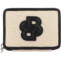BOSS Portemonnee 'Anett' lichtbeige / zwart