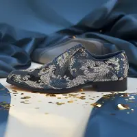 Lureaux Silent Blue Tsunami - - Nette Kleurrijke Schoenen Met - Of Zonder - Print - Heren