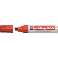 Edding 800, m. wigvormige punt, 4-12 mm, rood, 5 stuks