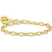 Thomas Sabo - X0291-413-39-L17 - Armband - 925 zilver - Dames - Goldbär geelgoudkleurig - 17cm