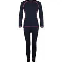 TROLLKIDS - Girl's Merino Baselayer Set - Merino-ondergoed 104, blauw