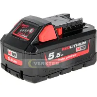 Diversen M18 HB5.5 Accu 18V 5.5Ah Li-Ion M18 High Output - 4932464712