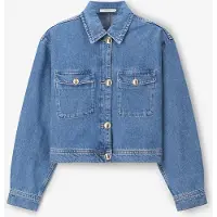 Sissy-Boy Blauw Denim Jack Met Gouden Knopen | Maat: S