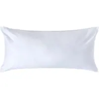 Homescapes Luxe Satijn Kussensloop 40x80 cm – Wit – 100% Egyptisch Katoen – Draaddichtheid 1000