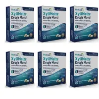OraCoat XyliMelts Muntvrij – 6 x 40 stuks – Voordeelverpakking - Tegen Droge Mond