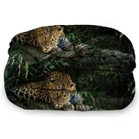 Beau Maison Dekbed Zonder Overtrek 200x200 cm + 2 Kussenslopen - Jungle Leopard - Easy Dekbed - Warmteklasse 2