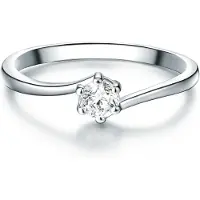 Trilani Ring zilver / transparant