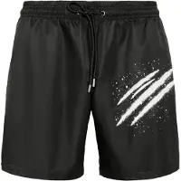Plein sport Zwemshorts zwart / wit