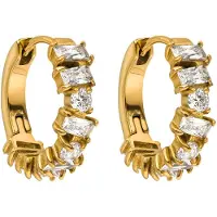 Purelei Oorbellen 'CHIC' goud / transparant