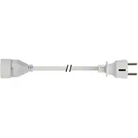 Velleman Verlengkabel H05VV-F 3G1.5 - 3 m - 16 A 230 V 3500 W type E/F Schuko - wit