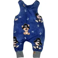 Land-Juwelen Rompertje/body navy / cappuccino / zwart / wit