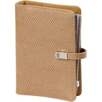 Kalpa 1111-05 hervulbare Personal Agendaplanner slangenprint bruin 1 week per 2 paginas 2026-2027-2028