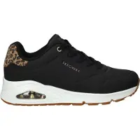 SKECHERS Sneakers laag 'UNO' donkerbeige / zwart