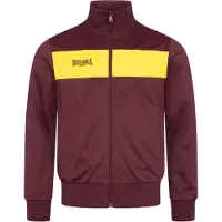 Lonsdale Sweatvest 'Alnwick' geel / bourgogne