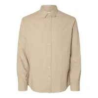 Selected Homme Overhemd 'SLHOWEN' donkerbeige
