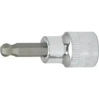Ks Tools 3/8 inch bitsockets met zeskantige opening, kogelhoofd, 6 mm