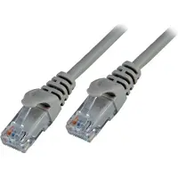 MCL Cable Ethernet RJ45 Cat6 2.0 m Grey Netzwerkkabel Grau 2 m