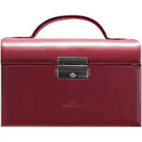 Windrose Sieraden-bewaring 'Merino' rood