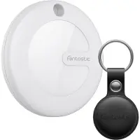 Fontastic Smart Finder Bluetooth 5.2 - Bluetooth Tracker & KeyFinder - MFi-gecertificeerd - Met beschermhoes - Zwart