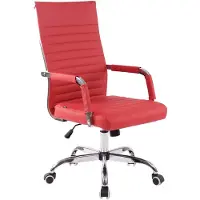 CLP Amadora Bureaustoel - Ergonomisch - Voor volwassenen - rood Kunstleer