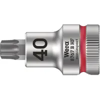 Wera 05003068001, dop, 3/8 inch, 1 kop, T40, chroomvanadiumstaal, chroom