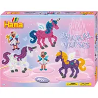 Adlibris Cadeaubox HAMA - De Magische Paarden - 4000 kralen + 2 platen - Creatief speelgoed voor kinderen van 5 jaar en ouder