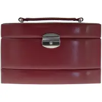 Windrose Sieraden-bewaring 'Merino' rood