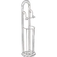 Beliani TEMUCO - Toiletpapierhouder - Wit - IJzer