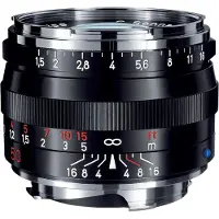 Zeiss ZM C Sonnar T* 50mm f/1.5 objectief Zwart