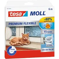 TESA Tesamoll Premium Flexible - Silicone Pakkingen - 6m - Wit - OMEGA-profiel