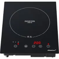 Steba IK60E - Inductiekookplaat - 1 pits - Inbouw/vrijstaand - 28 x 28 cm - 2000 Watt - 10 standen - Timer - Touch control
