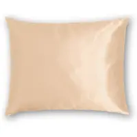 Silk Heaven Zijden kussensloop 80x80cm Donker Champagne Hotelsluiting 22 Momme - Kussensloop set - Luxe Silk Kussensloop 100% moerbei zijde - Zijde kussensloop - - 80x80cm / Hotelsluiting