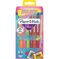 Paper Mate Feutre d'écriture Flair Tendance Rétro Pointe Moyenne