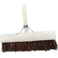 Synx Tools Gemeentebezem 45 cm - straatbezem - veger - incl. bezemsteel 160 cm