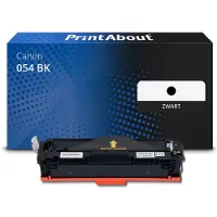 PrintAbout Toner 054 BK Zwart geschikt voor Canon